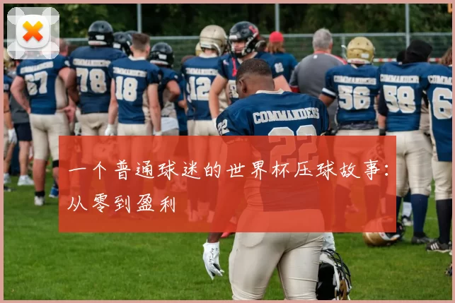 一个普通球迷的世界杯压球故事：从零到盈利
